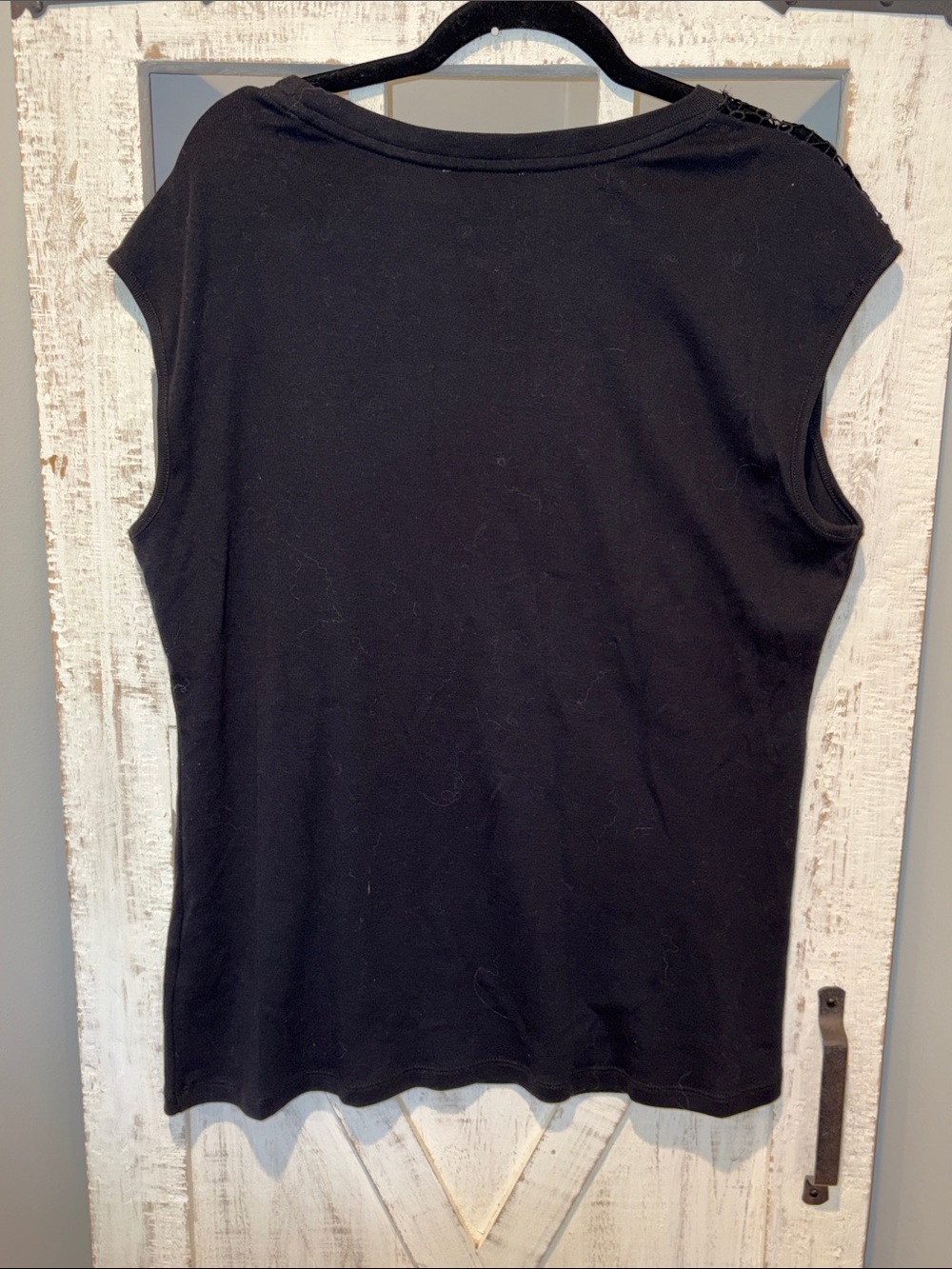NWT Dress Barn Sleeveless Black Women's Top - Picture 4 of 7